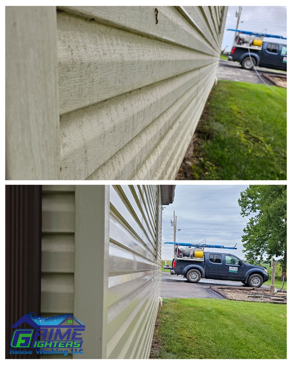 🏠🚿 Project Completed Outstanding Outbuilding House Wash in Trimble